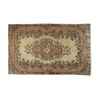 Anatolian handmade vintage rug 295 cm x 172 cm