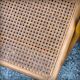 Set of 4 folding chairs in beech and caning by Habitat, 1980s.