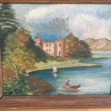 Old landscape painting.