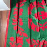 Pierre Frey "Frontenac" Red & Green Tablecloth