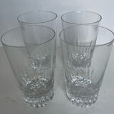 4 Baccarat crystal glasses