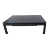Table basse laque noire