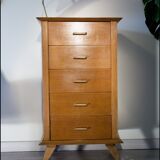 Pretty chest of drawers dressers foot compass gilded oak