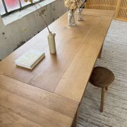 Table de ferme extensible en chêne massif