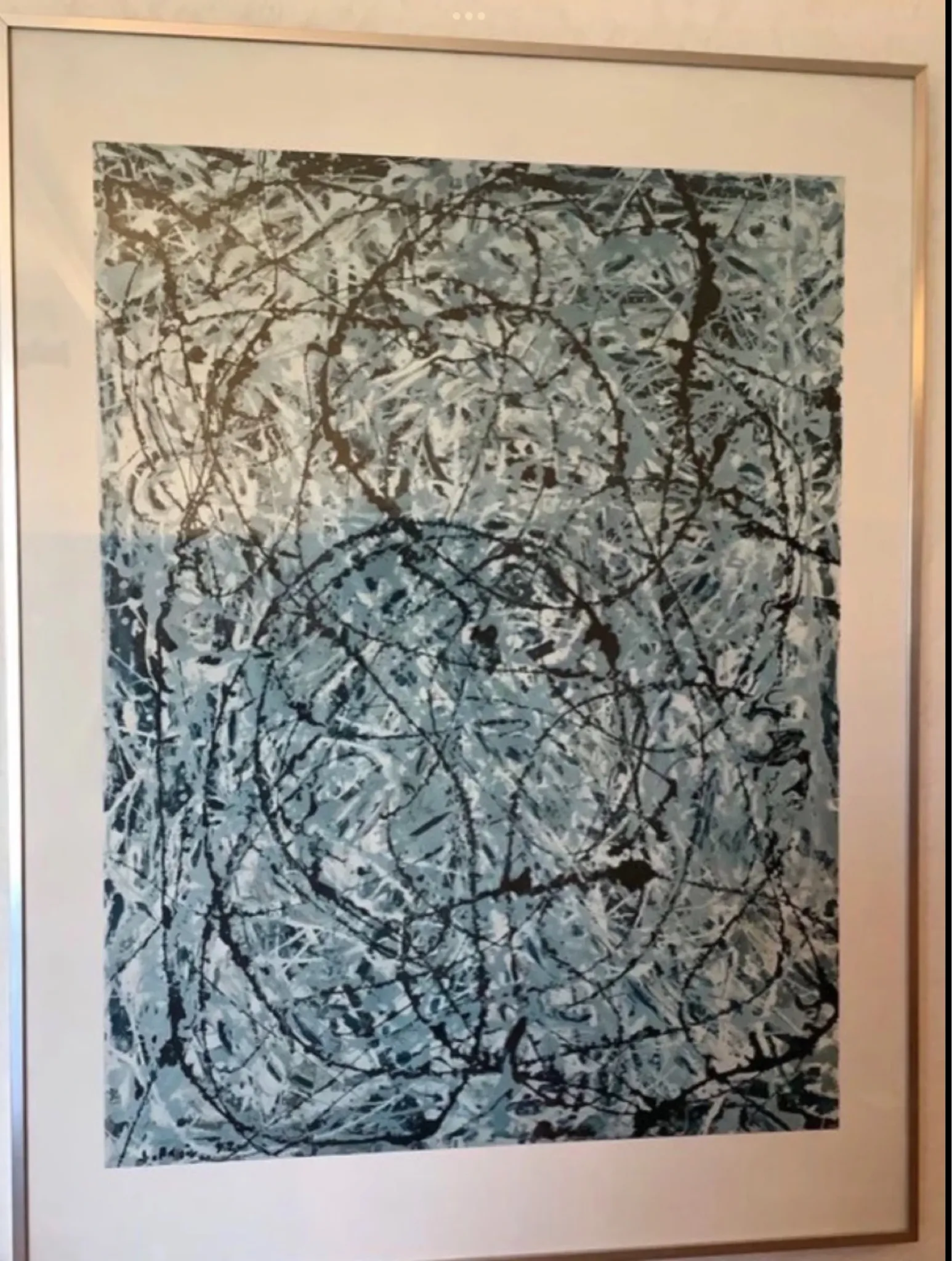 Pollock vintage poster from the 80s.