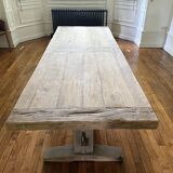 Farmhouse table in old solid oak - HED 200 x 100 cm