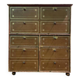 Leather notary's filing cabinet