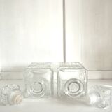 Pair of Glass Whiskey Decanters