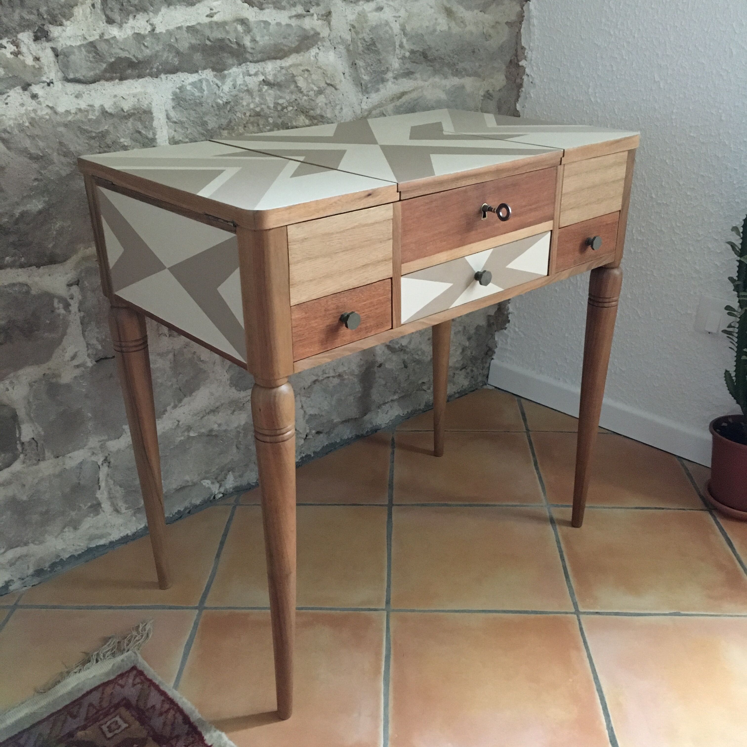 Vintage dressing table restyled