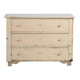 Commode ancienne en pin peint – Meuble rustique européen patiné – circa 1900