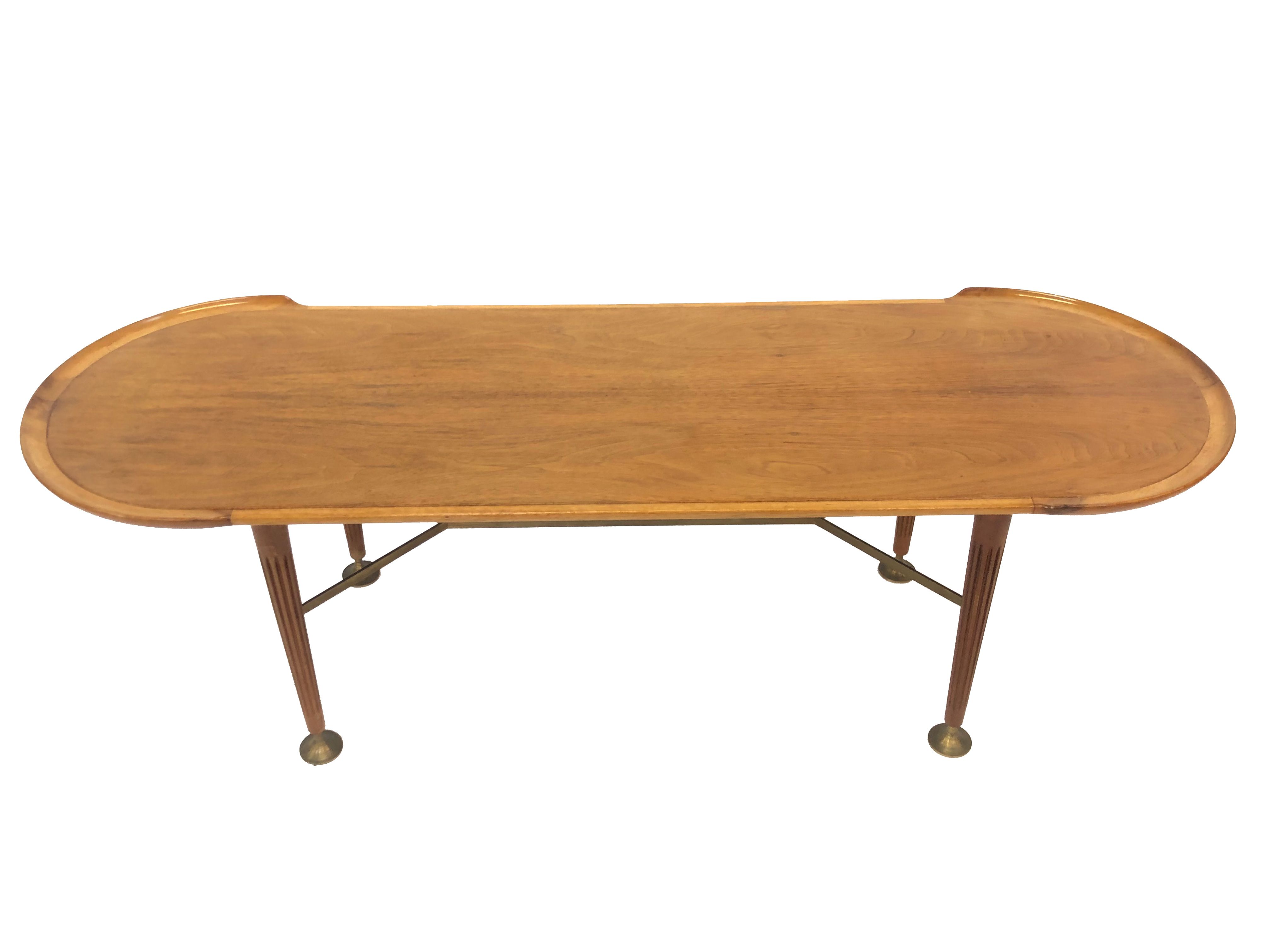 Vintage wooden coffee table, A.A. Patijn for Zijlstra Joure, 1950s