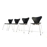 Set of 4 butterfly chairs by Arne Jacobsen for Fritz Hansen