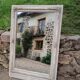 Large antique mirror/wooden frame