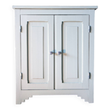 Grey clay Parisian buffet, patinated wood, 1950