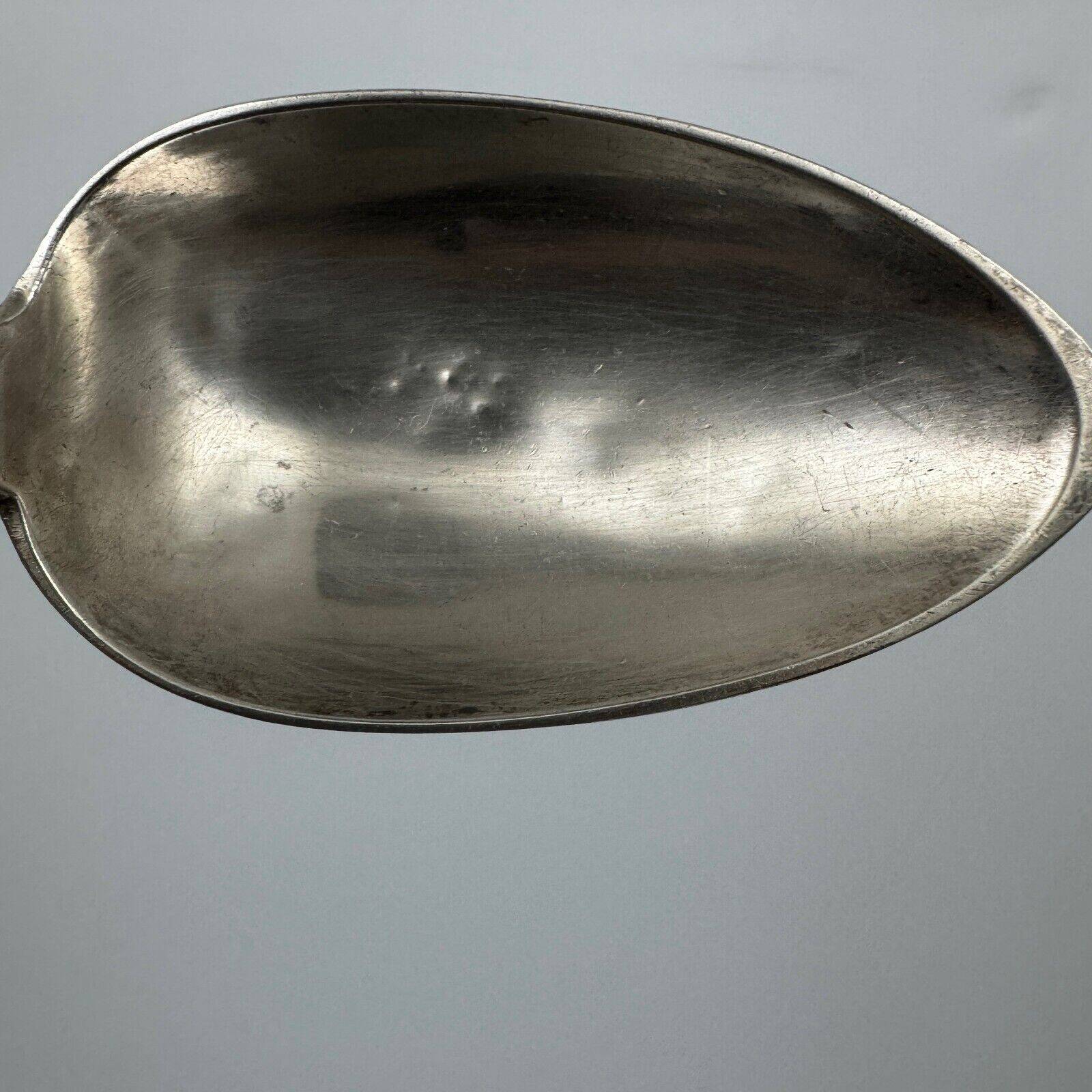 19th century stew spoon, Vieillard hallmark