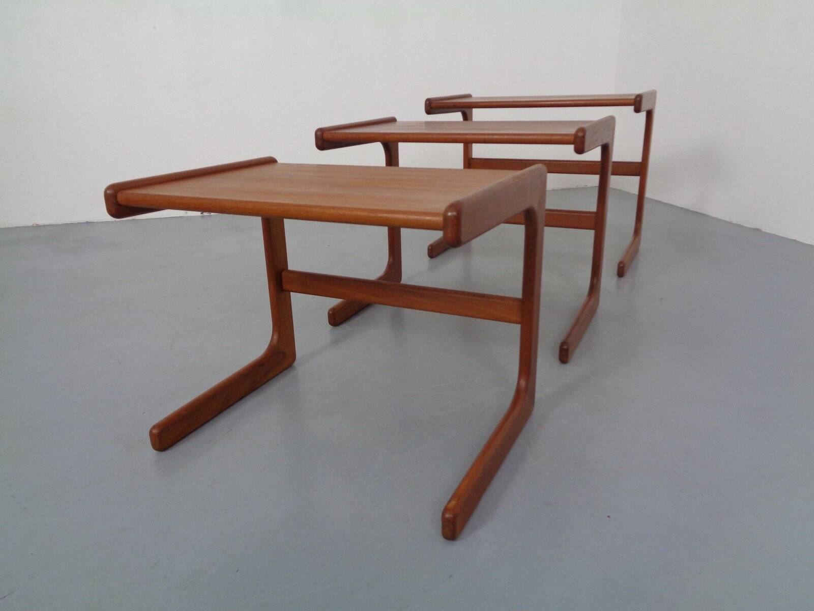 Danish Teak Nesting Tables from Salin Nyborg, 1960s, Set of 3