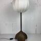 Brutalist bronze large cocoon table lamp, Dutch 1990s