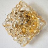 Glass wall lamp by Helena Tynell for Glashütte Limburg vintage design from the 60s