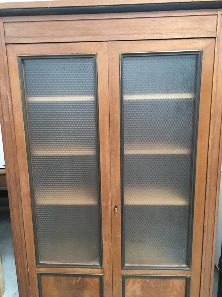 Two-door glass cabinet
