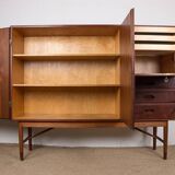 Danish Teak Highboard by Kurt Ostervig for Randers Mobelfabrik 1960.