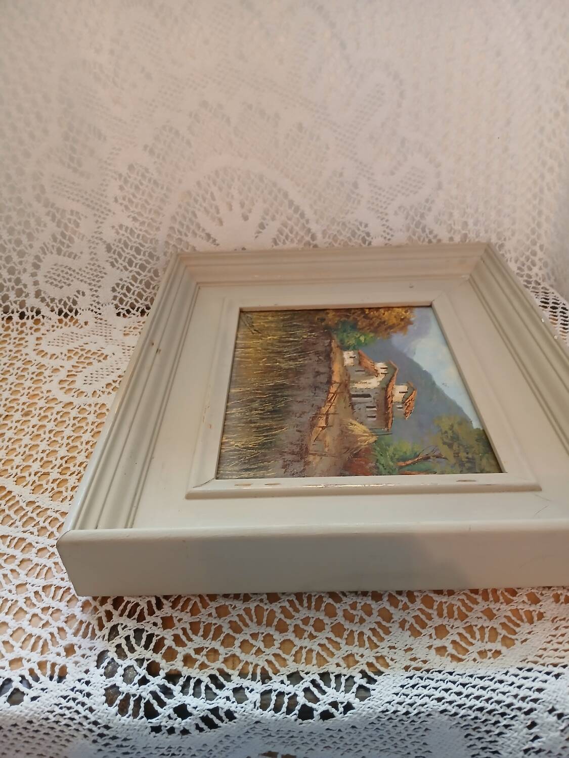 Oil painting of a Provençal landscape