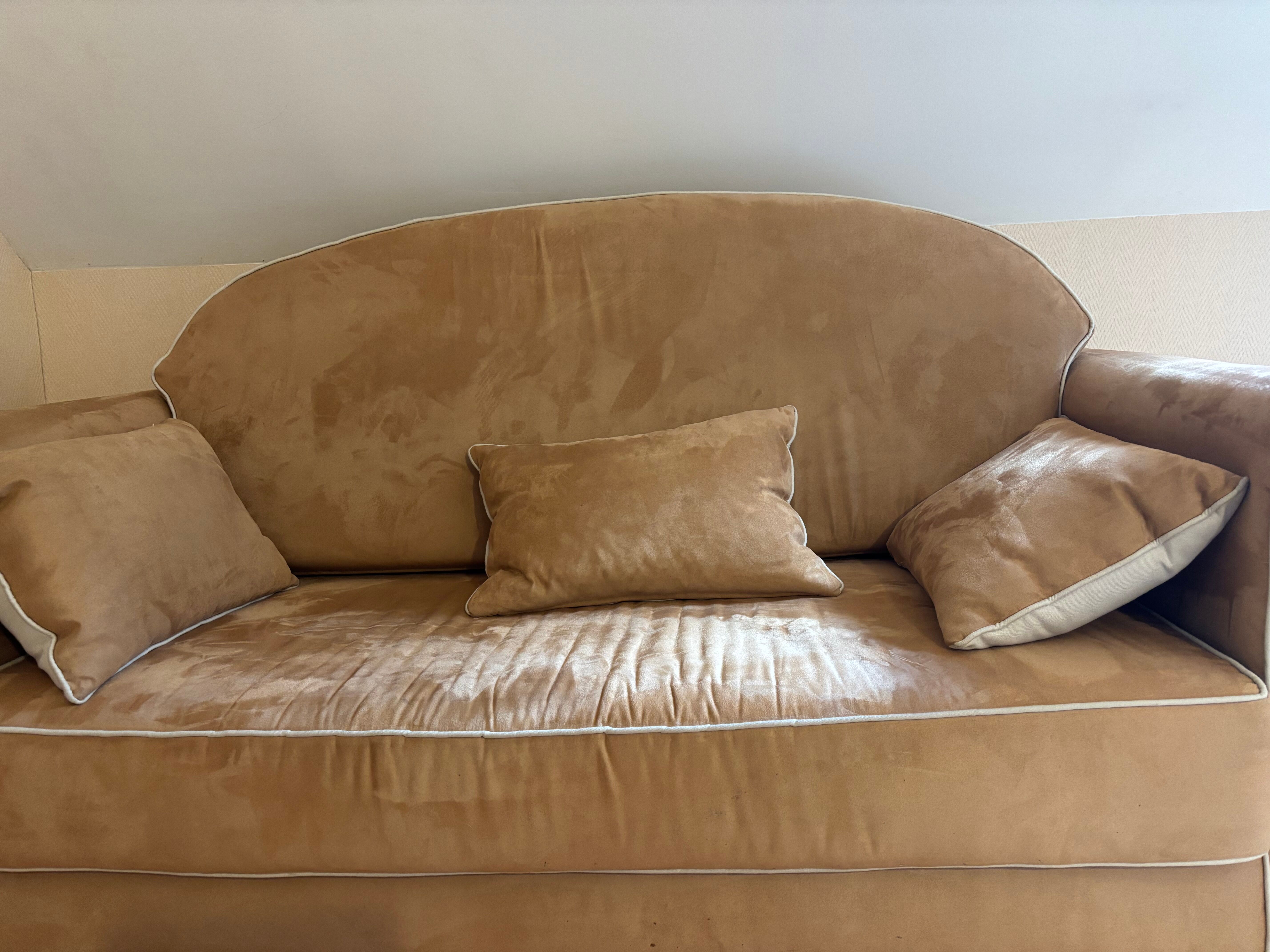 Velvet sofa