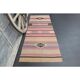 Vintage Turkish Oushak Handmade Wool Cotton Purple Runner Rug 93x234