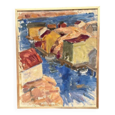 Original Swedish Oil On Canvas – “Vivid Landscape” By Tryggve Örn