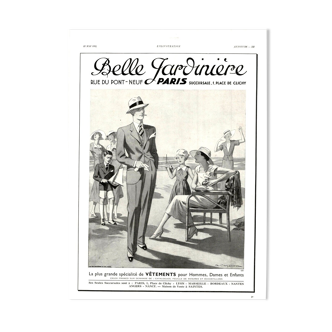 Affiche vintage années 30 Belle Jardiniere 30x40cm