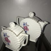 Duo cafetière et sucrier en porcelaine Made in Slovakia