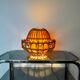 Rattan table lamp, popular art, France, 1960