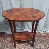Art Nouveau marquetry pedestal table