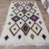 Handmade wool Berber rug 240 X 148 CM