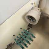 Chrome and glass wall light