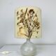 Ceramic ball lamp and dried flower lampshade