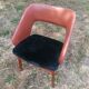 Vintage armchair skaï and velvet SNA Roset.