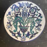 Small oriental plate, decorative, handmade, vintage and collector