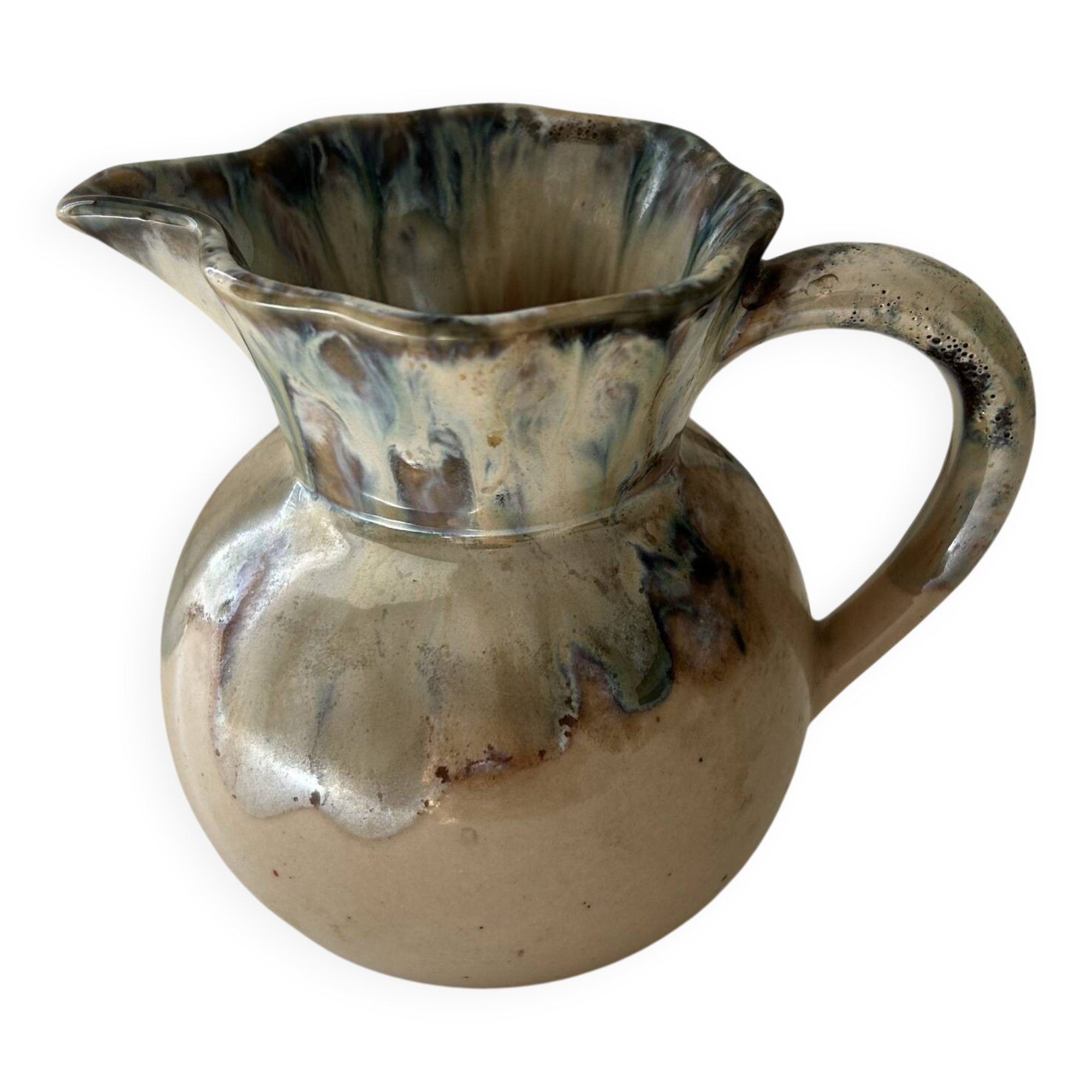 Flamed decorative pitcher