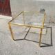 Vintage gold brass coffee table