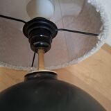 Lampe boule en bois vintage