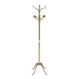 Italian Free Standing Solid Brass Coat Rack 1950s