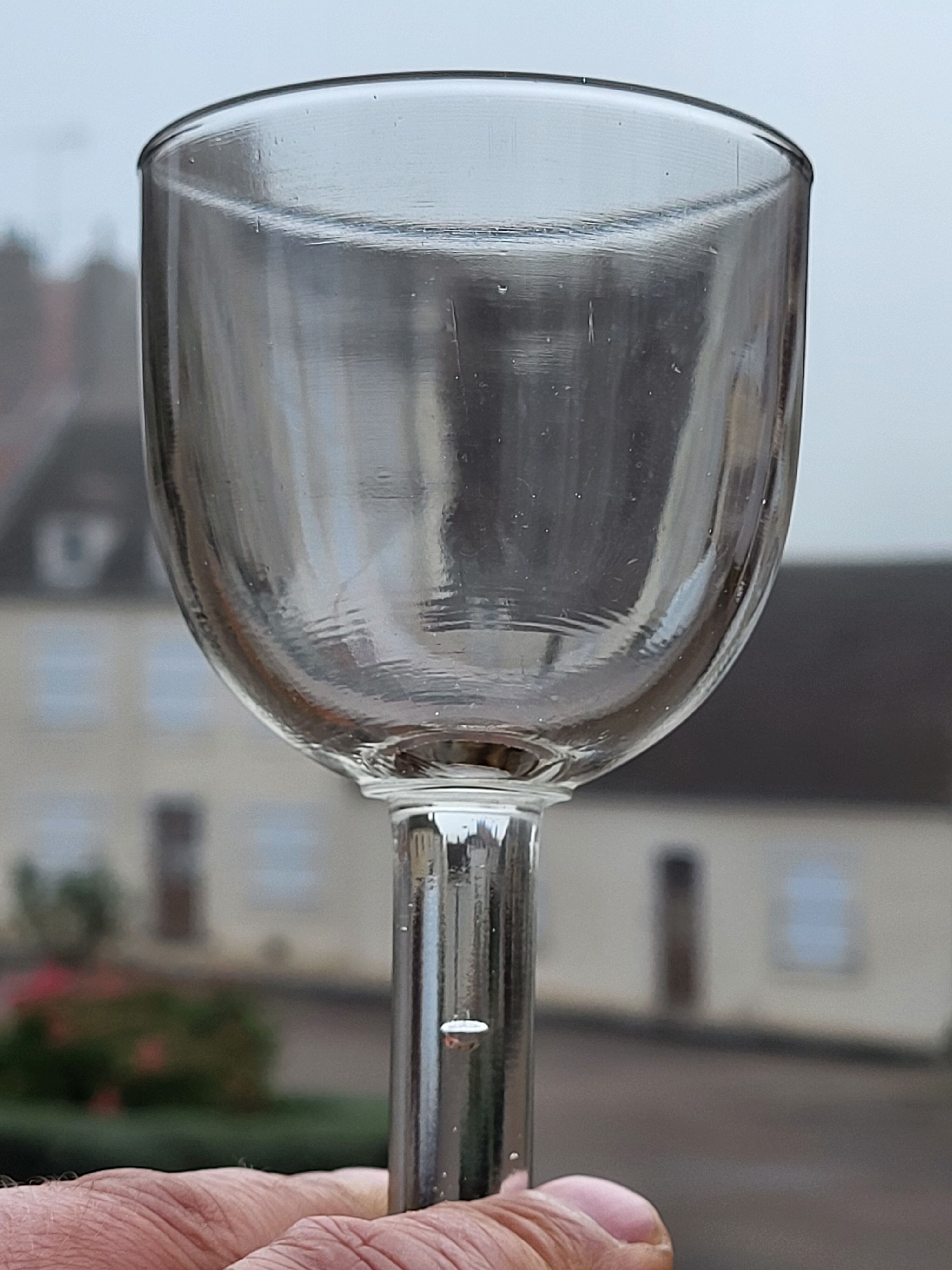 Set of 5 glasses blown balloon XIXth
