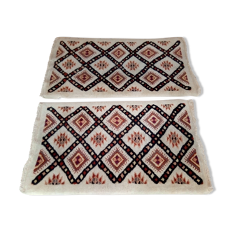 2 ancient Berber carpets from the 1950