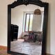 Immense antique fireplace mirror