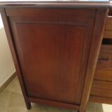 Rare - 6 drawer chest of drawers - mahogany - Louis xvi style - spinning top feet