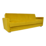 Canapé-lit en velours jaune années 1960