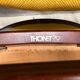 Thonet 215 en bois courbé jaune, récemment retapissé