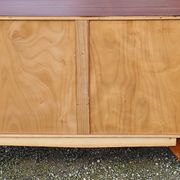 Enfilade of the 50s in oak and mahogany feet compass