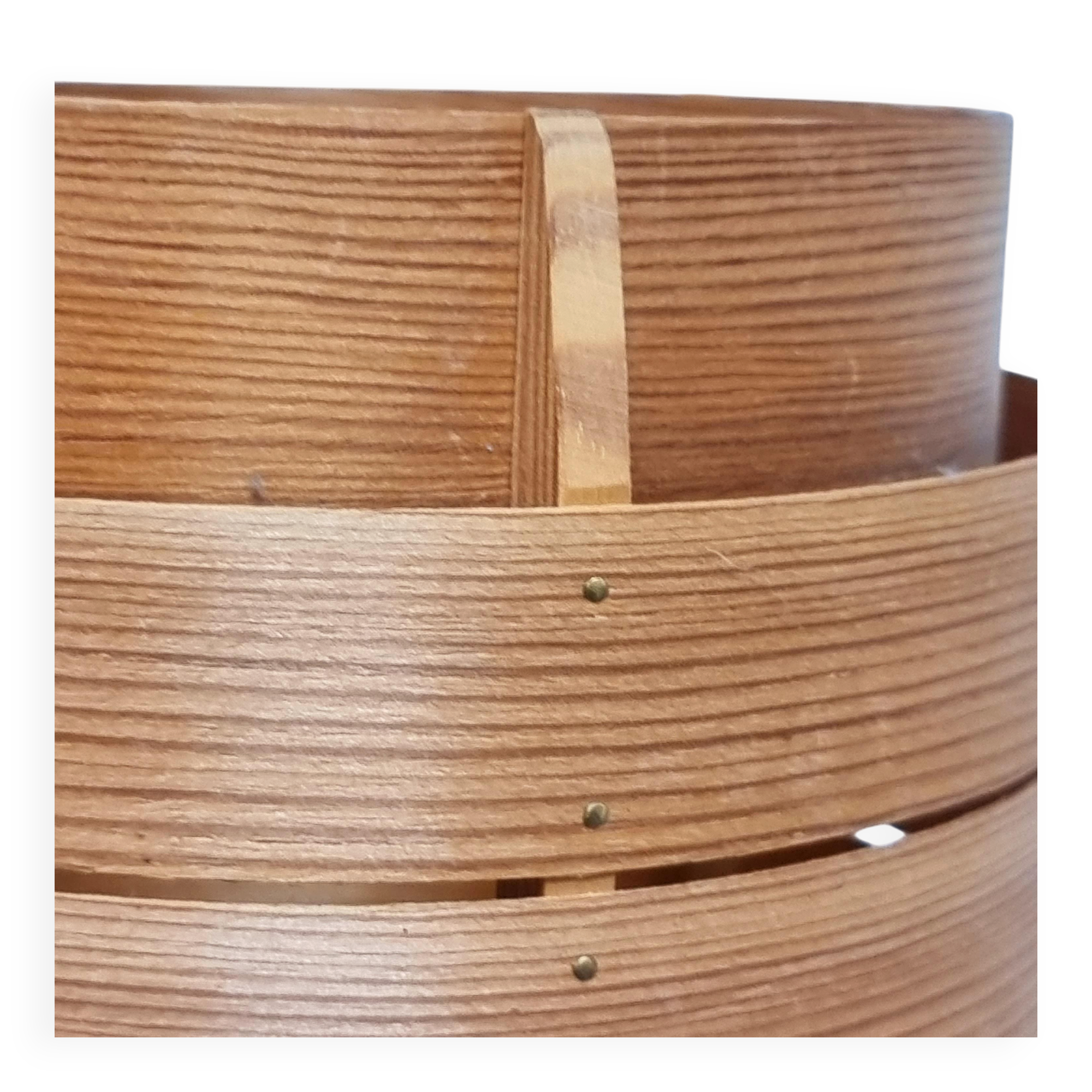 Large pine wall light by Hans Agne Jakobsson, Markaryd, Sweden, Modern Scandinavian.
