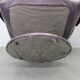 Italian dark purple leather swivel lounge chair, 1980s